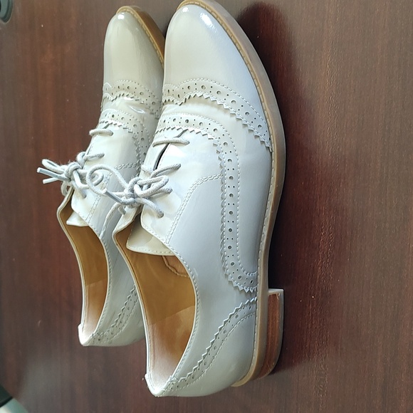 Franco Sarto Grey Patent Oxford Size 38/8 - Picture 3 of 9